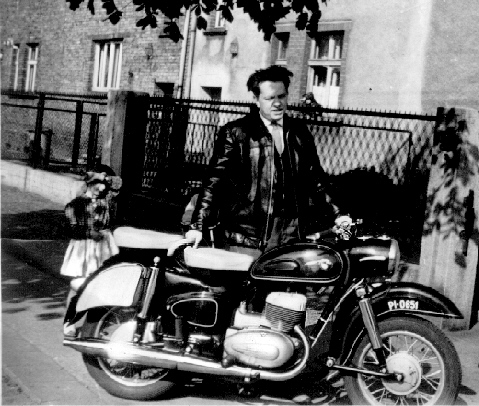 Mój tato i MZ ES 250 (ok.'65 r)